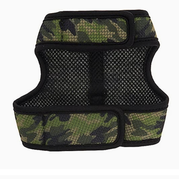 Harness and leash lot, 2 red adjustable quick harnesses, leash, Velcro vest Sz S - Picture 10 of 12